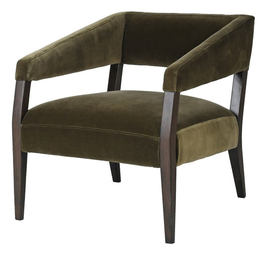 Olive Green Accent Chair, 70x66x69cm