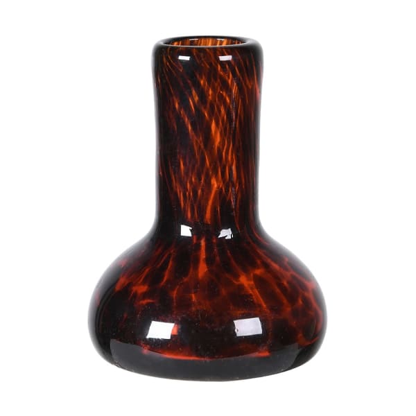 Tortoise Shell Effect Bud Vase