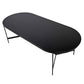 Black Oval Dining Table, 75 X 104 X 240cm