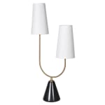 Twin Shade Marble Table Lamp