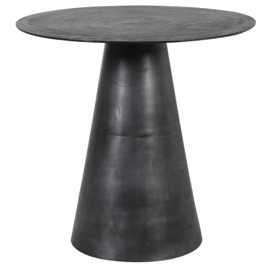 Black Round Bistro Table, 76x80cm