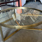 Brass Coffee Table, 90x90x35cm