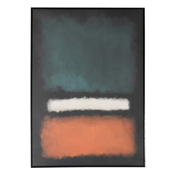 Orange to Blue Abstract Framed Picture, 140x100cm