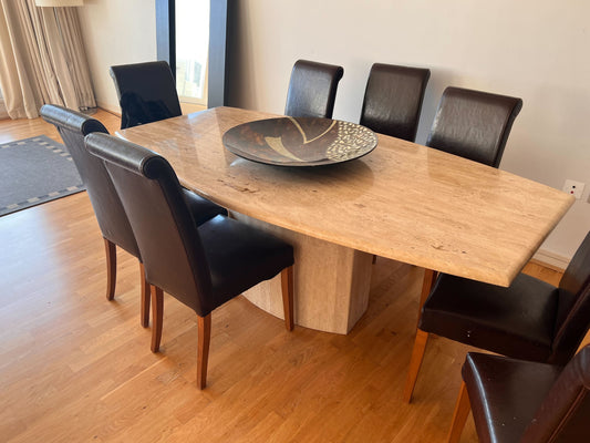 Italian Marble 8 Seater Dining Table