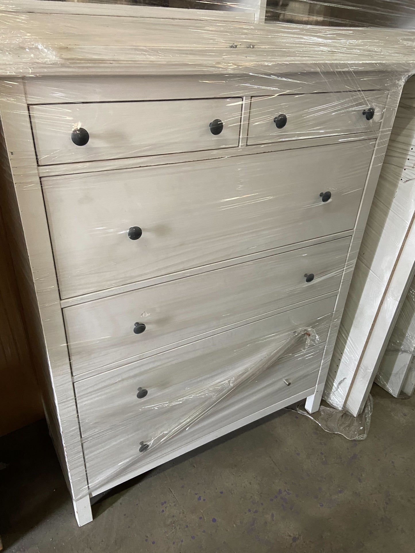 White Chest of Drawer, 100x135x50cm