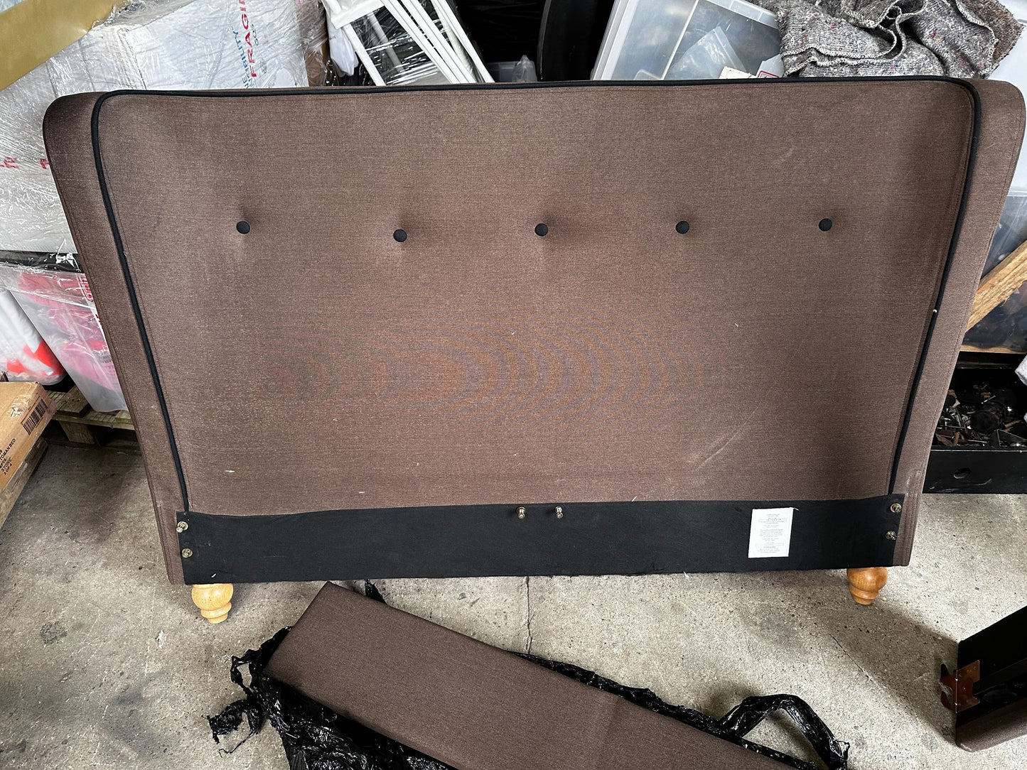 Brown Double Bed