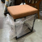 Leather Kitchen Stool, 46 X 39 X 60cm