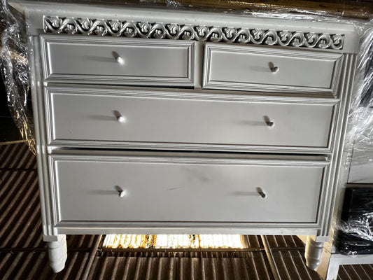 White Chest of Drawers, 90x75x35cm