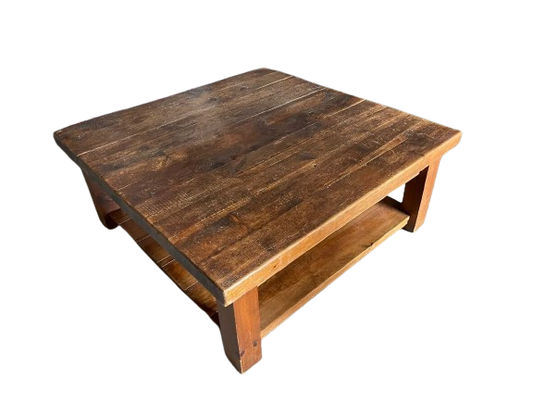 Square Wooden Coffee Table, 120x120x50cm
