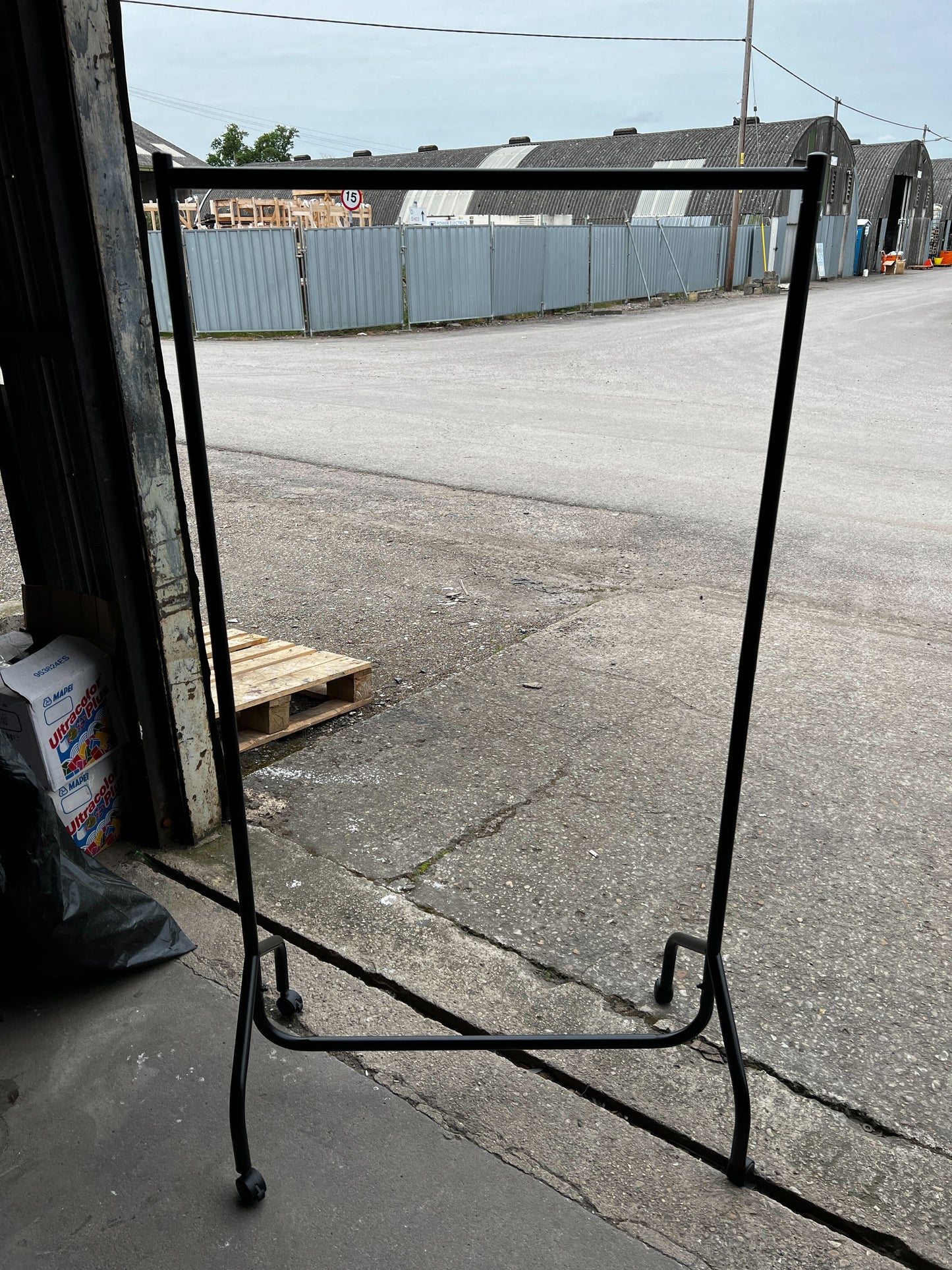 Black Clothing Rail