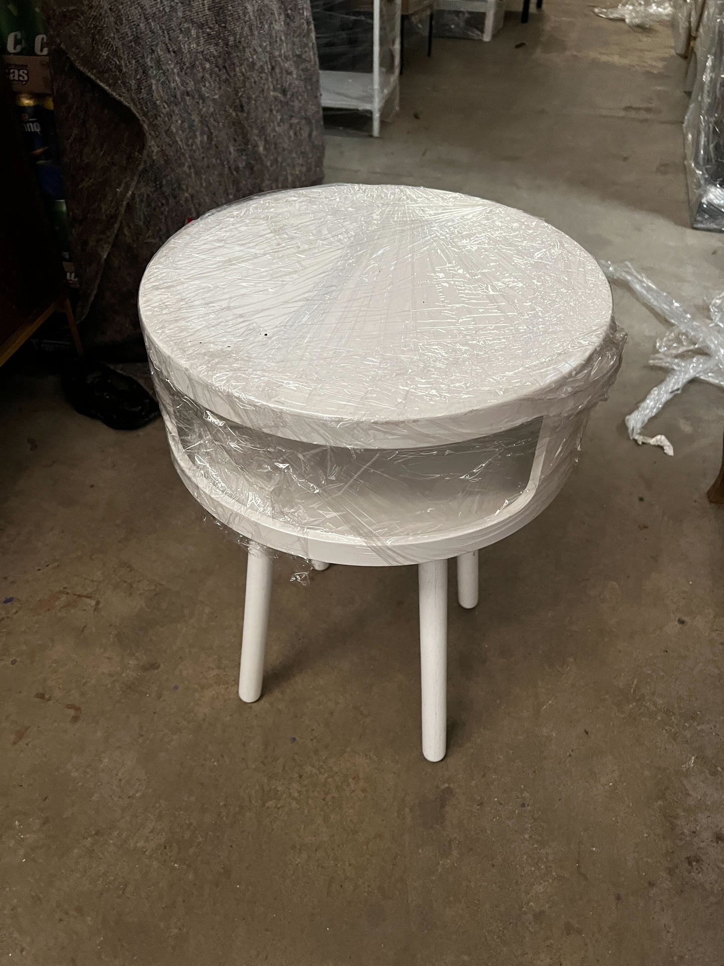 White Bedside Table, 40x56cm