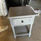 Lucy Cane 1 Drawer Bedside Table - Grey, 60x40x35x29.5cm