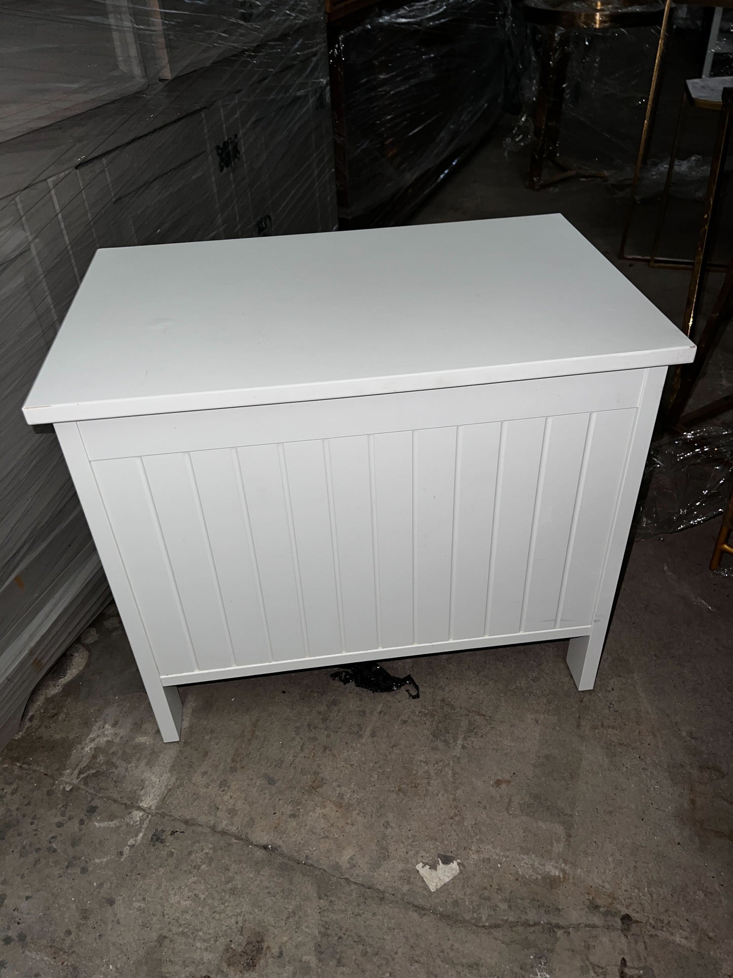 Small Storage Box, White, 55x35x47cm