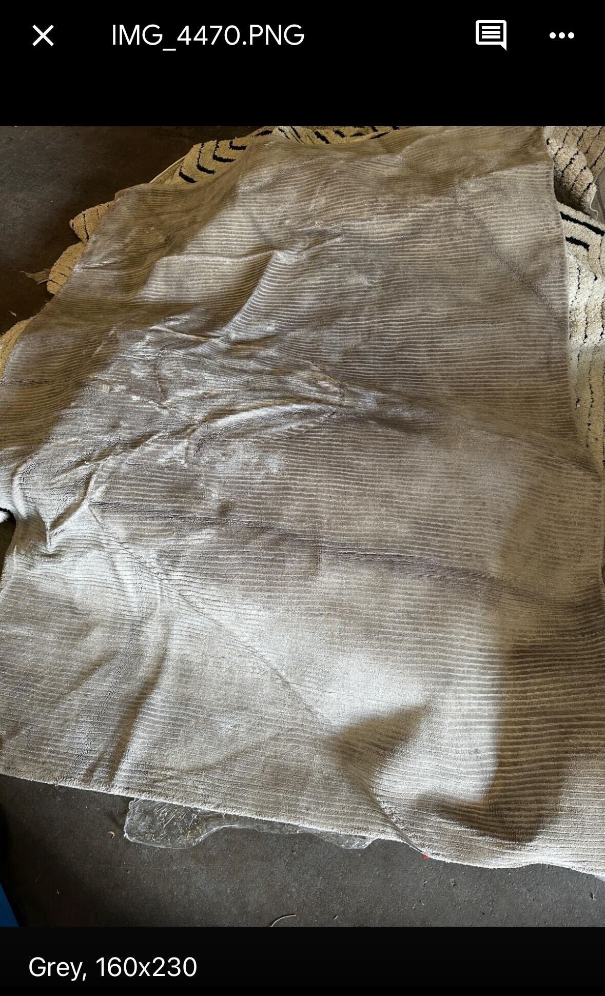 Serenade Grey Rug, 160x230cm