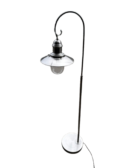 Canary Wharf Floor Lamp, Chrome