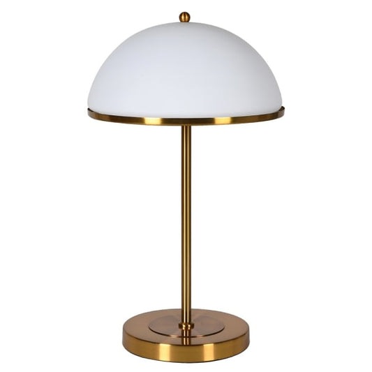 Glass Dome Shade Table Lamp