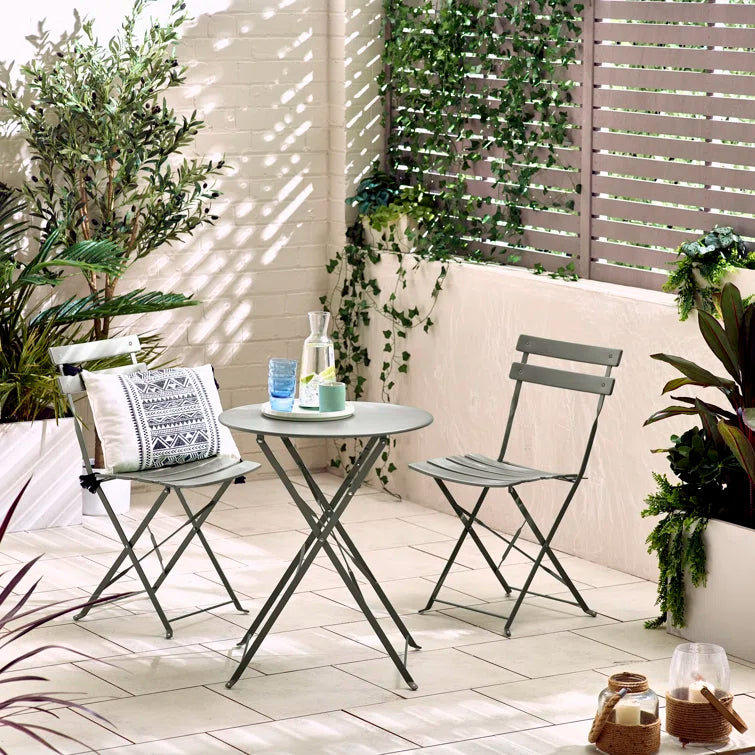 Laster Garden Table and Chairs - Patio Bistro Set for Modern Garden