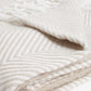Herringbone Cosy Throw - Natural, 130x150