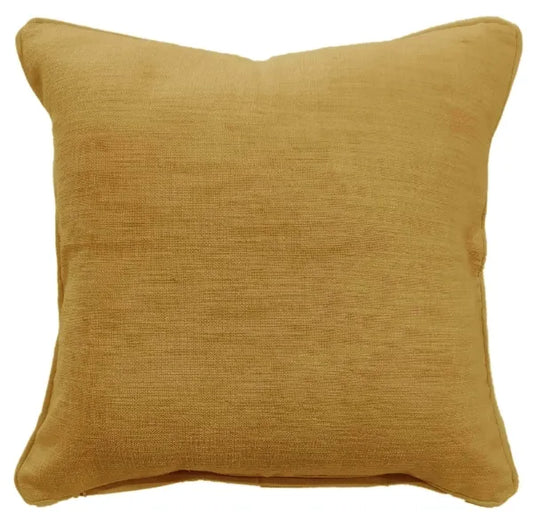 Malini Simi Mustard Cushion PLAIN SLUB TEXTURE MUSTARD 50 X 50