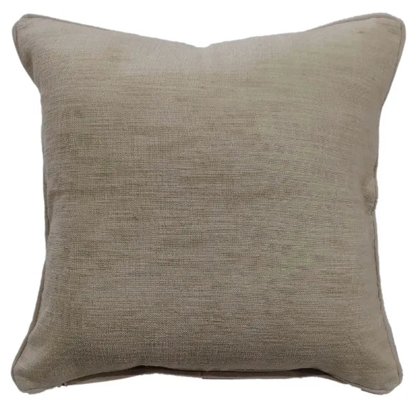 Malini Simi Taupe Cushion PLAIN SLUB TEXTURE TAUPE 50 X 50