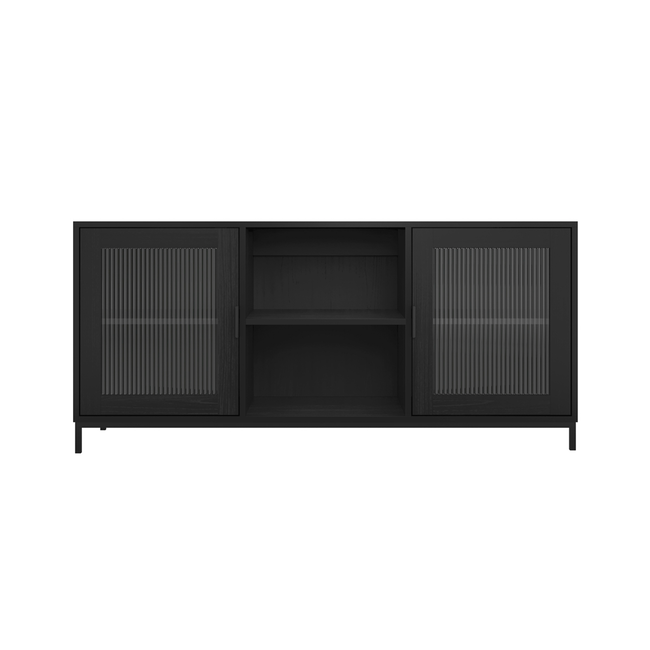 MADDOX MEDIA UNIT BLACK, 128x58x40cm