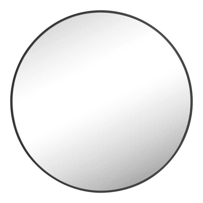 Metal Accent Mirror, Black 80cm