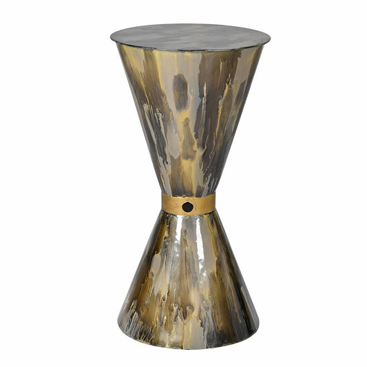 Waisted Enamel Side Table, 64 X 33cm