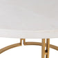 White Concrete Effect Dining Table, 76x150cm