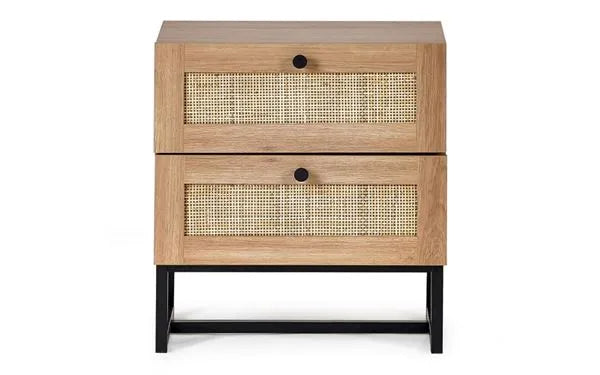 Padstow 2 Drawer Bedside, 55x50x30cm