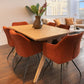 Natural Wooden Dining Table, Natural, 160x85x205cm