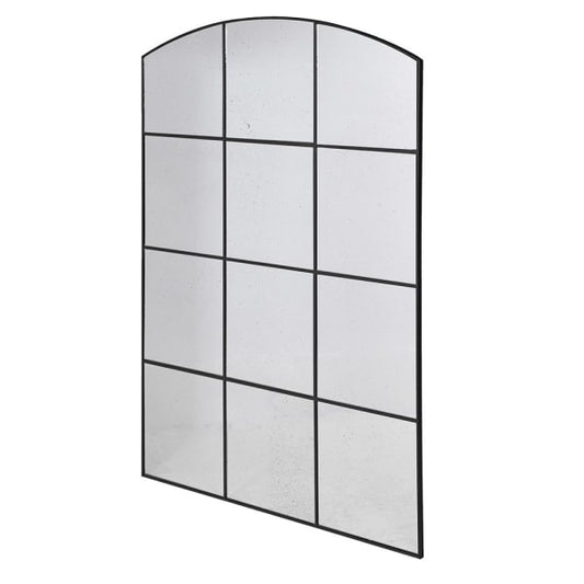 Framed Windowpane Wall Mirror - H130 X W90 CM