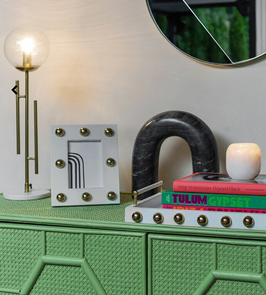 Ball Stud Photo Frame - 5x7" - White