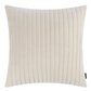 Velour Quilted Cushion Cover - 45x45cm - Cream