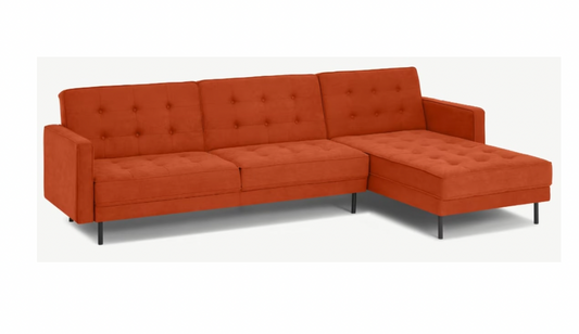 Rosslyn Right Hand Facing Chaise End Click Clack Sofa Bed, 282x166x84cm