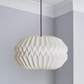 Pahal Origami Paper Pendant White, 23x40cm
