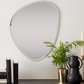 Frameless Pebble Mirror, 55x44cm