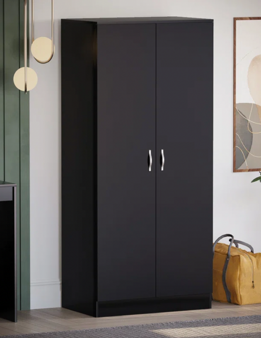 Maybery 2 Door Wardrobe - Black