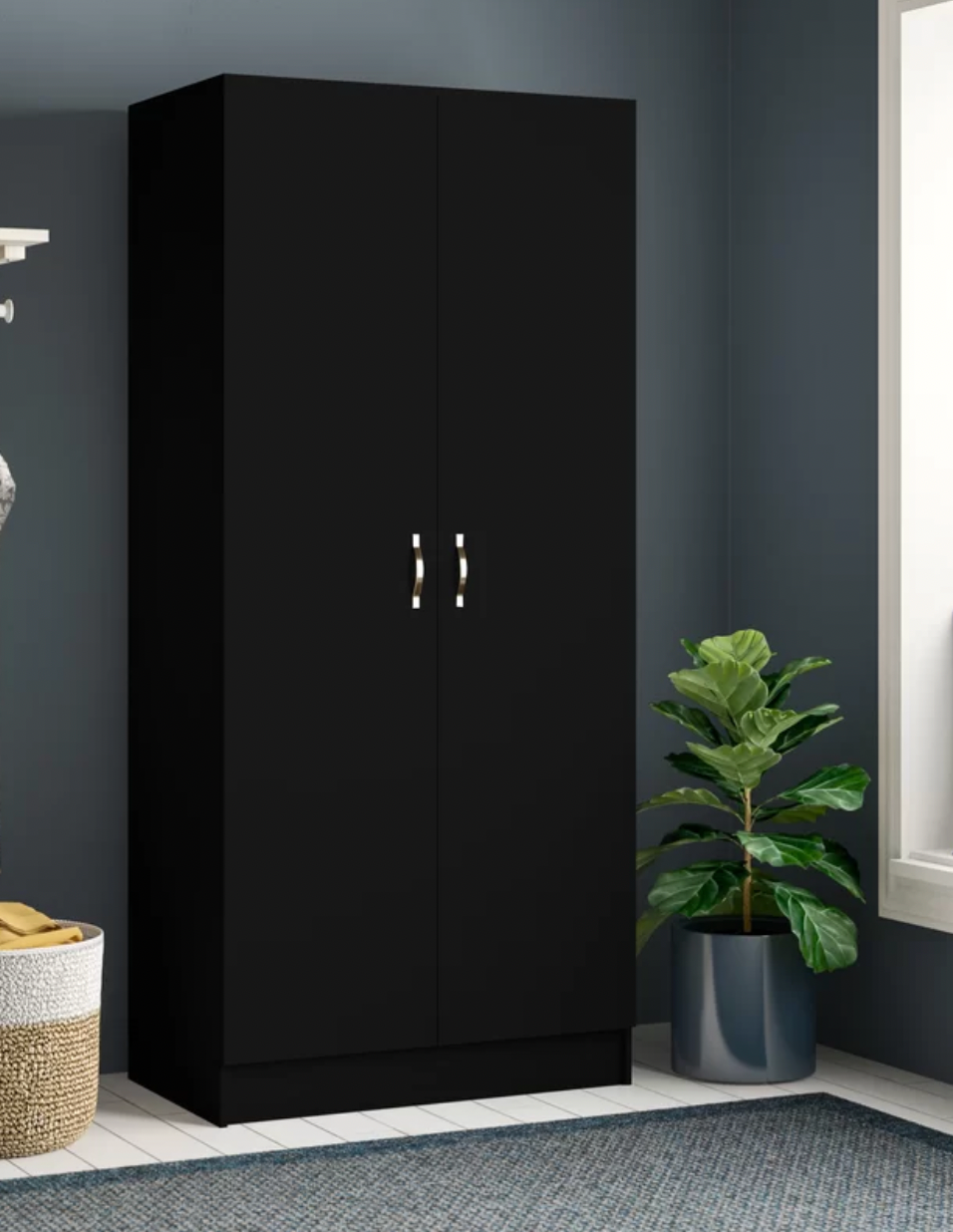 Maybery 2 Door Wardrobe - Black