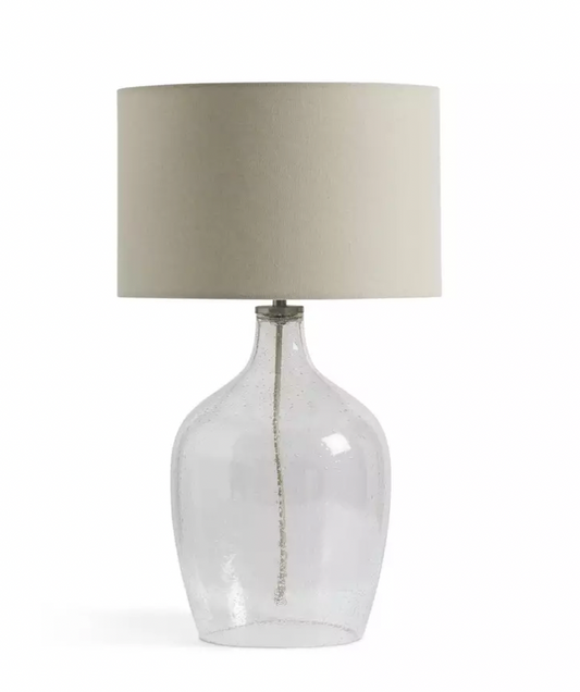 Habitat Abas Bubble Glass Table Lamp - Cream