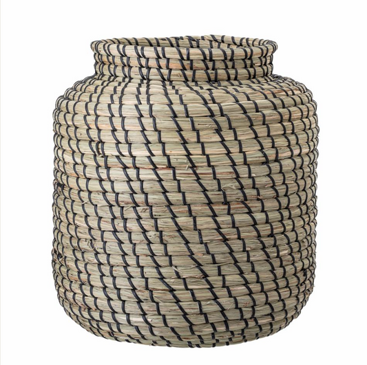 Minte Basket, Black, Seagrass