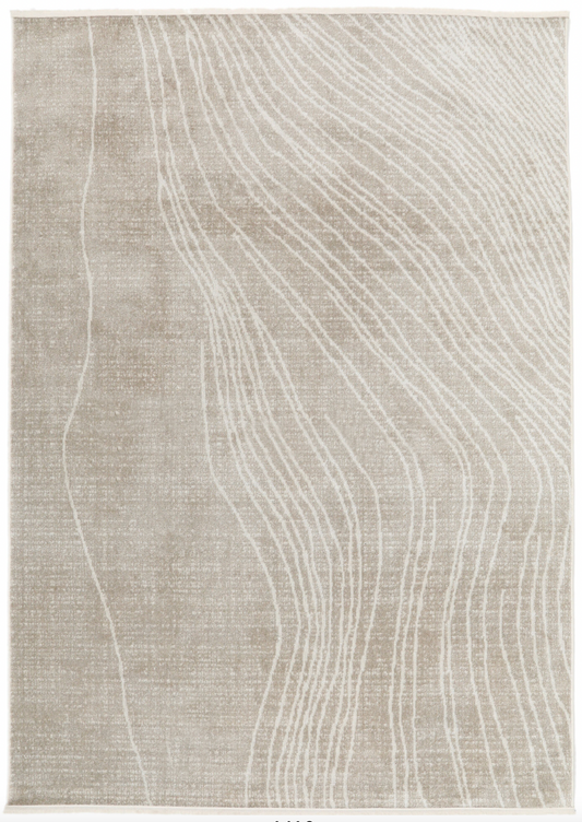 River Rug - Greige / Natural white 200x300cm