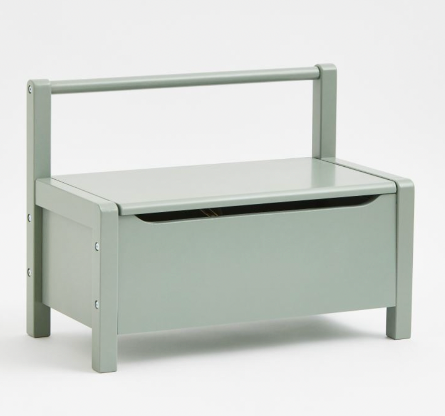 Children's storage bench - Green, 31x45x60cm