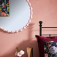 John Lewis + Matthew Williamson Bobbin Round Wall Mirror, 80cm, Pink