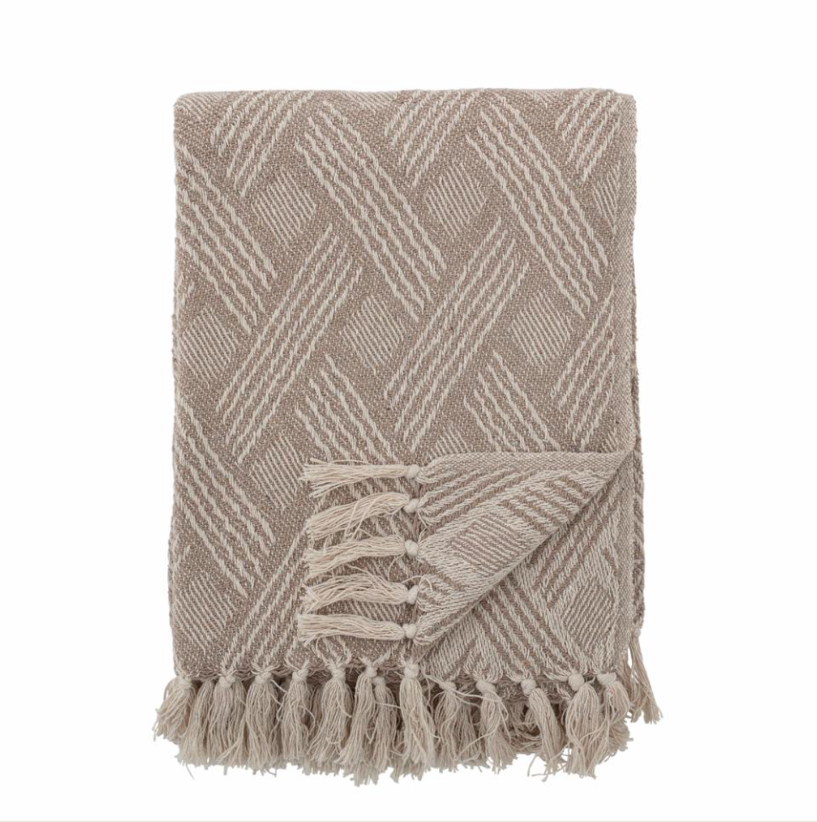 Ghina Throw, Nature, Recycled Cotton