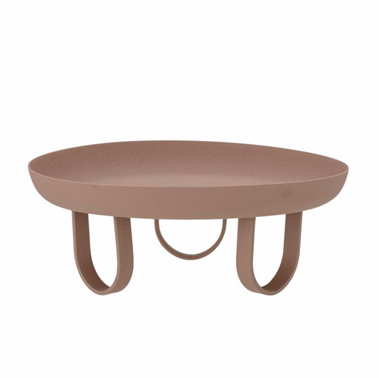 Kebie Tray, Brown, Metal