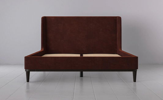 Bed 02 King Sized Bed | Burgundy, 164x104x230cm