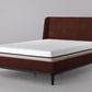 Bed 02 King Sized Bed | Burgundy, 164x104x230cm