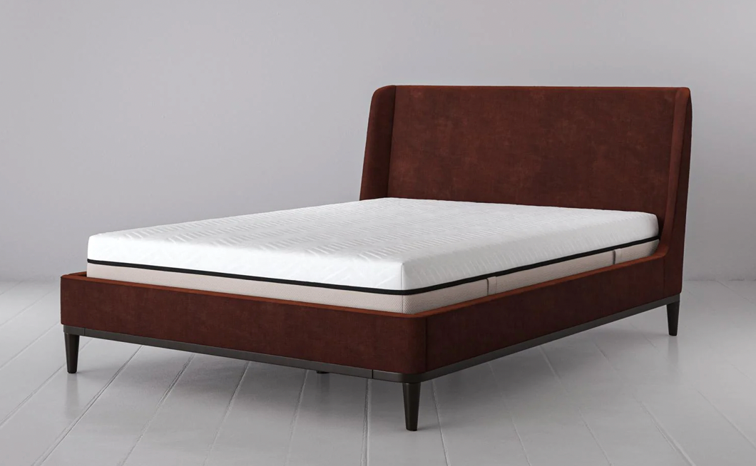 Bed 02 King Sized Bed | Burgundy, 164x104x230cm