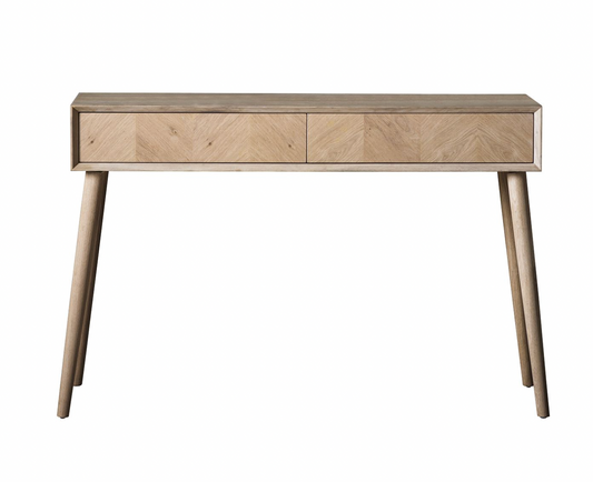 Milano 2 Drawer Console Table, 120x38x80cm