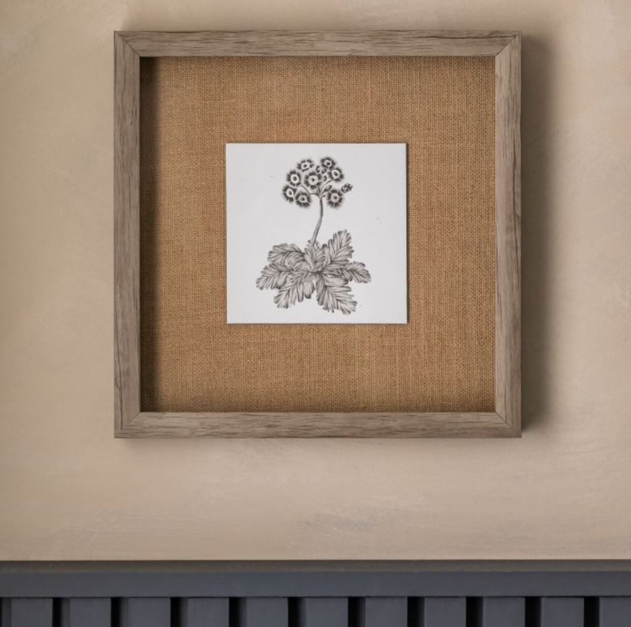 Monochrome Botanical Framed Art Trio